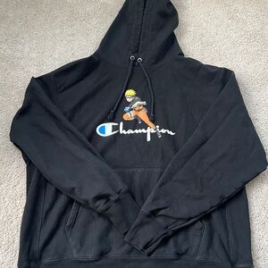 Champion Black Graphic Hoodie